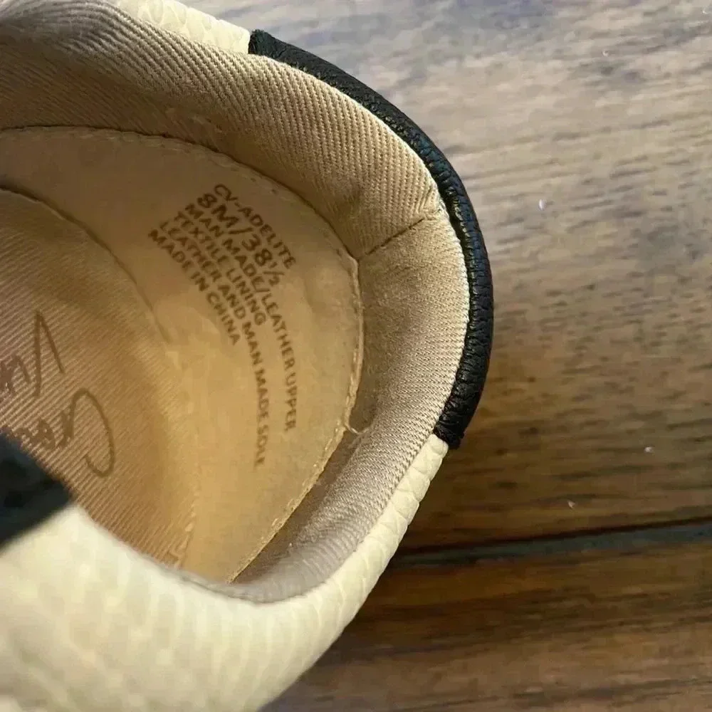 Crown Vintage Adelite Sneaker Lace Up Black/Cream Women’s sz 8M - Picture 8 of 9